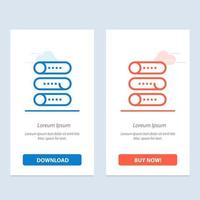 Setting Device Switch On Off  Blue and Red Download and Buy Now web Widget Card Template vector