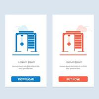 Athletic Ring Sport Game  Blue and Red Download and Buy Now web Widget Card Template vector