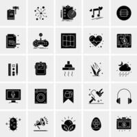 25 iconos de negocios universales vector ilustración de icono creativo para usar en proyectos relacionados con la web y dispositivos móviles