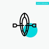 Boat Summer Beach turquoise highlight circle point Vector icon