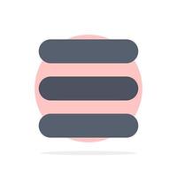 List Task Text Abstract Circle Background Flat color Icon vector