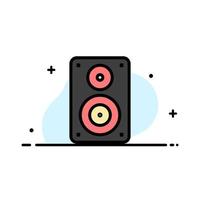 Audio Wifi Loudspeaker Monitor Professional  Business Flat Line Filled Icon Vector Banner Template