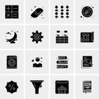 16 Business Universal Icons Vector Creative Icon Illustration to use in web and Mobile Related project