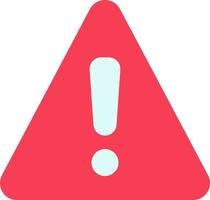 Alert Danger Warning Sign  Flat Color Icon Vector icon banner Template