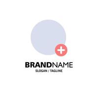 Basic Plus Sign Ui Business Logo Template Flat Color vector
