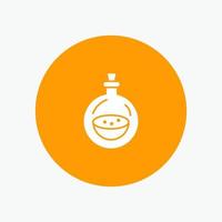 Perfume Bottle Toilette Spray white glyph icon vector