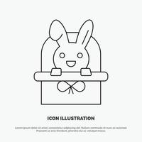 Basket Cart Easter Holiday Line Icon Vector