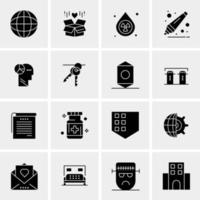 16 Business Universal Icons Vector Creative Icon Illustration to use in web and Mobile Related project