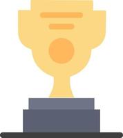 Job Worker Award Cup  Flat Color Icon Vector icon banner Template