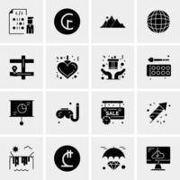 16 Business Universal Icons Vector Creative Icon Illustration to use in web and Mobile Related project