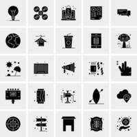 25 iconos de negocios universales vector ilustración de icono creativo para usar en proyectos relacionados con la web y dispositivos móviles