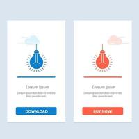 Light Bulb Idea Tips Suggestion  Blue and Red Download and Buy Now web Widget Card Template vector