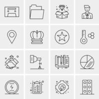 16 Business Universal Icons Vector Creative Icon Illustration to use in web and Mobile Related project