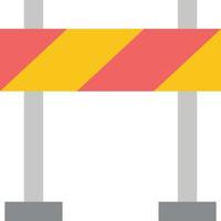 Barricade Barrier Construction  Flat Color Icon Vector icon banner Template