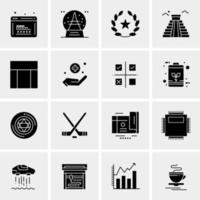 16 Business Universal Icons Vector Creative Icon Illustration to use in web and Mobile Related project