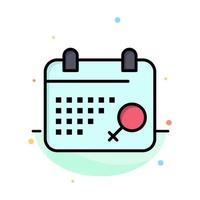 Calendar Symbol Plan Abstract Flat Color Icon Template vector