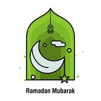 Ramadan Kareem concept banner vector illustration