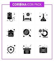 conjunto simple de protección covid19 azul 25 icono del paquete de iconos incluido virus bacterias laboratorio quedarse en casa evento coronavirus viral 2019nov enfermedad vector elementos de diseño