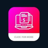 Subscription Model Subscription Model Digital Mobile App Button Android and IOS Line Version vector