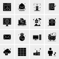 16 Business Universal Icons Vector Creative Icon Illustration to use in web and Mobile Related project
