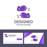 Creative Business Card and Logo template Closing Testing Test Closing Test Vector Illustration