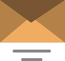 Mail Email Text  Flat Color Icon Vector icon banner Template