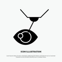 Eye Surgery Eye Treatment Laser Surgery Lasik solid Glyph Icon vector