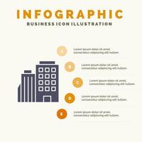 Hotel Boiling Home City Infographics Presentation Template 5 Steps Presentation vector