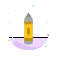 Drawing Education Pencil Sketch Abstract Flat Color Icon Template vector