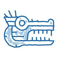 Sacred Totem Animal Head Icon Vector Illustration
