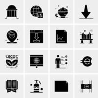 16 Business Universal Icons Vector Creative Icon Illustration to use in web and Mobile Related project