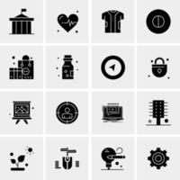 16 Business Universal Icons Vector Creative Icon Illustration to use in web and Mobile Related project