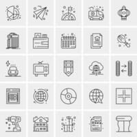 25 Universal Business Icons Vector Creative Icon Illustration to use in web and Mobile Related project