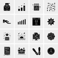 16 Business Universal Icons Vector Creative Icon Illustration to use in web and Mobile Related project