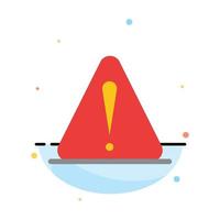 alerta peligro advertencia logística resumen color plano icono plantilla