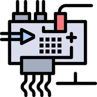 ensamblar personalizar piezas de ingeniería electrónica icono de color plano plantilla de banner de icono de vector