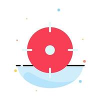 Archer Target Goal Aim Abstract Flat Color Icon Template vector