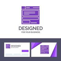 Creative Business Card and Logo template File Browser Computing Code Vector Illustration