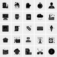 25 iconos de negocios universales vector ilustración de icono creativo para usar en proyectos relacionados con la web y dispositivos móviles