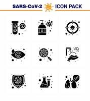 Coronavirus Prevention 25 icon Set Blue scan virus eye virus protection drop virus viral coronavirus 2019nov disease Vector Design Elements