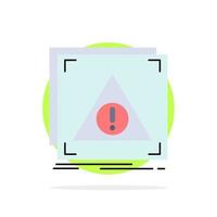 aplicación de error denegada vector de icono de color plano de alerta de servidor