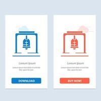 Alert Bell Christmas Bell Church Bell  Blue and Red Download and Buy Now web Widget Card Template vector