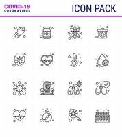 Simple Set of Covid19 Protection Blue 25 icon pack icon included protection kit medicine emergency science viral coronavirus 2019nov disease Vector Design Elements