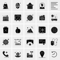 25 iconos de negocios universales vector ilustración de icono creativo para usar en proyectos relacionados con la web y dispositivos móviles