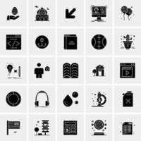 25 iconos de negocios universales vector ilustración de icono creativo para usar en proyectos relacionados con la web y dispositivos móviles