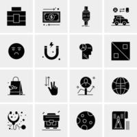 16 Business Universal Icons Vector Creative Icon Illustration to use in web and Mobile Related project