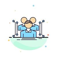 Anthropometry body data human public Flat Color Icon Vector