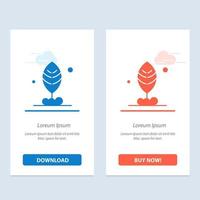 Leaf Plant Motivation  Blue and Red Download and Buy Now web Widget Card Template vector