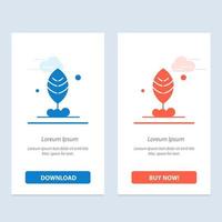 Leaf Plant Motivation  Blue and Red Download and Buy Now web Widget Card Template vector