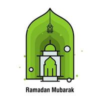 Ramadan Kareem concept banner vector illustration